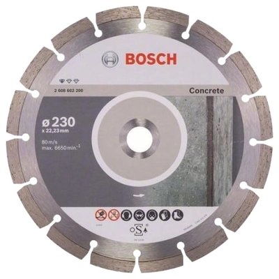 Bosch 230x22.23, 10 шт (2608603243) Алмазный отрезной круг по бетону 30068 фото